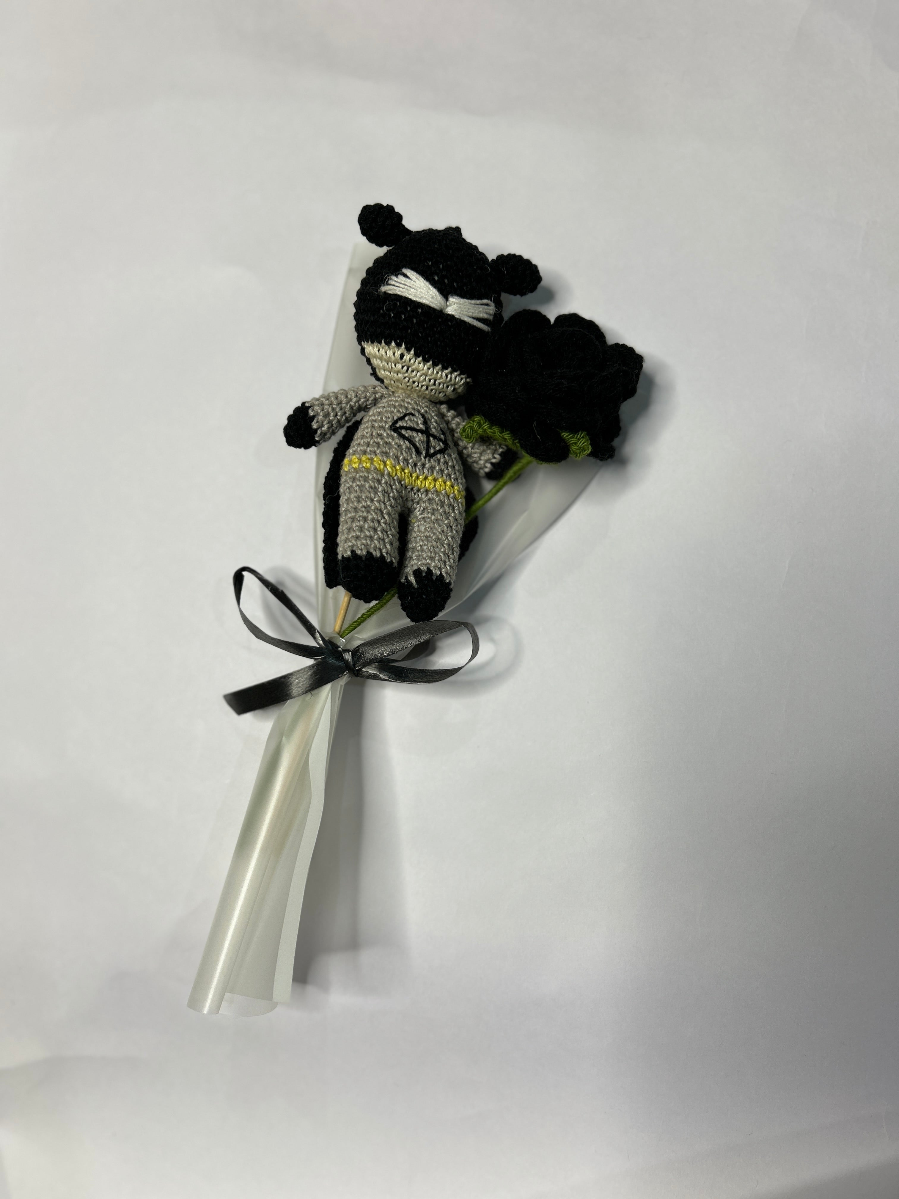 Batman with rose combo bouquet