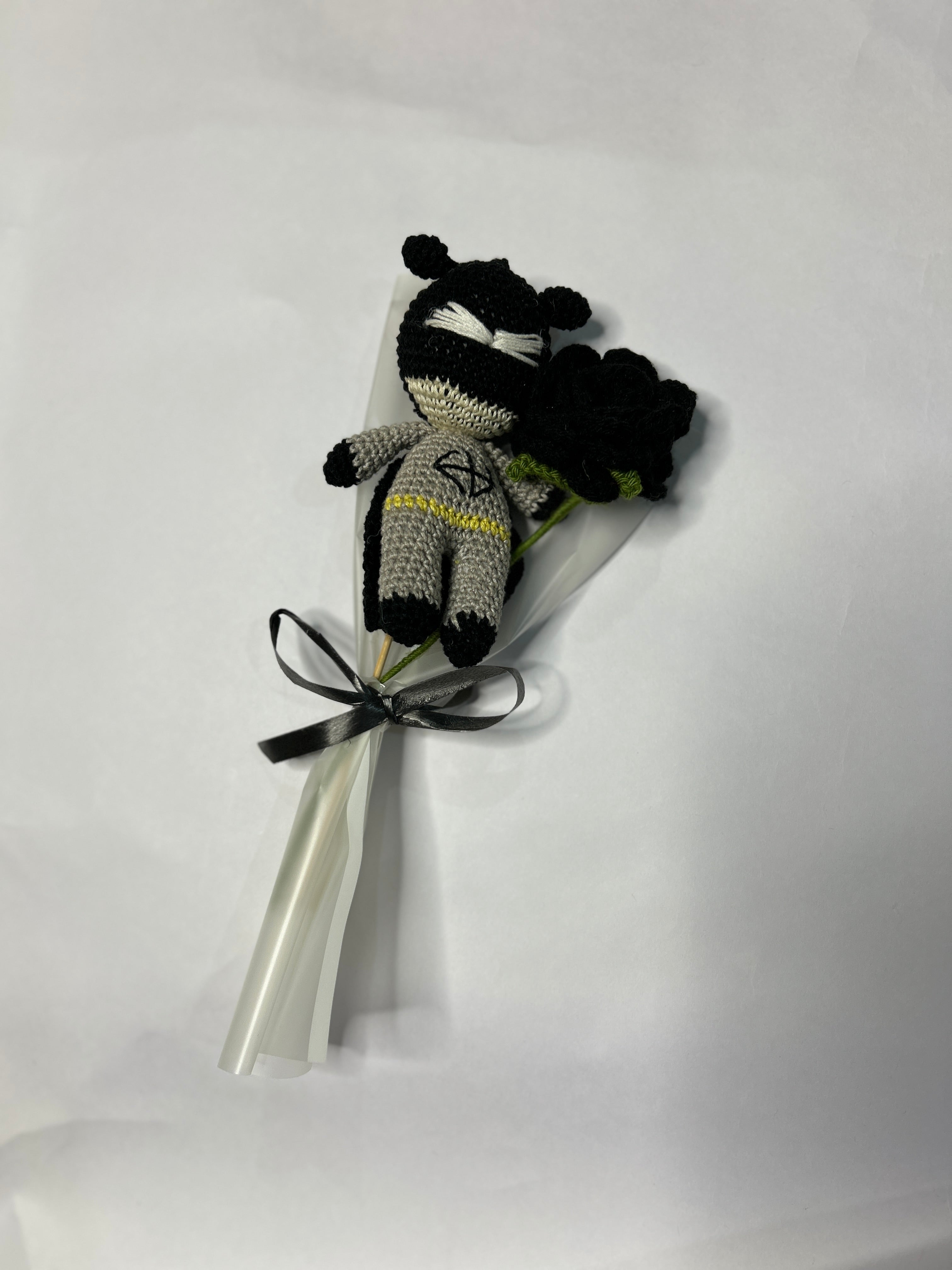 Batman with rose combo bouquet